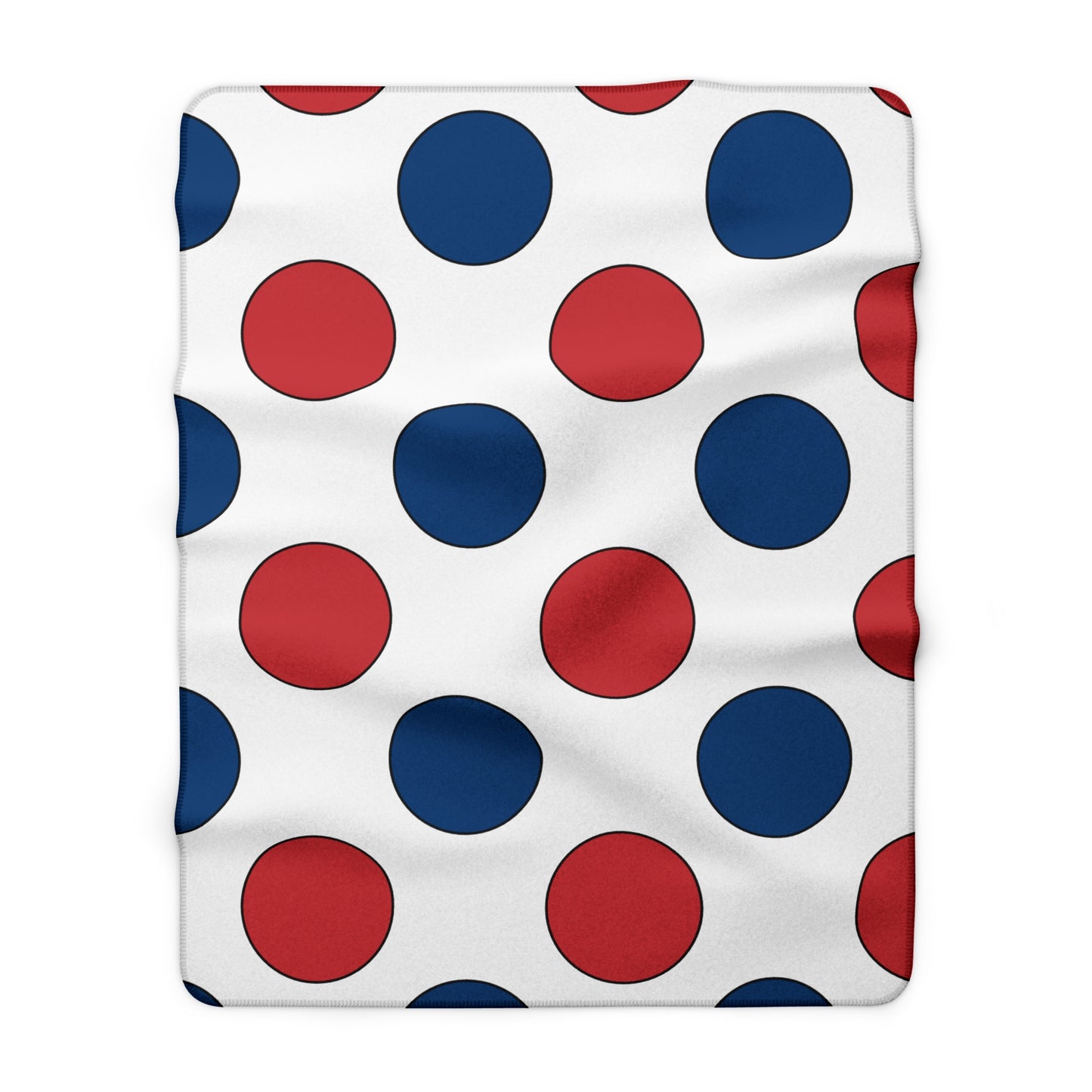 Serbia Retro Polka Dots Blanket Throw