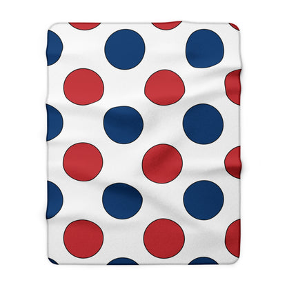 Serbia Retro Polka Dots Blanket Throw