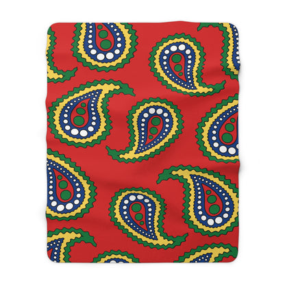 Seychelles Retro Paisley Blanket Throw
