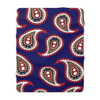 Saint Helena Retro Paisley Blanket Throw