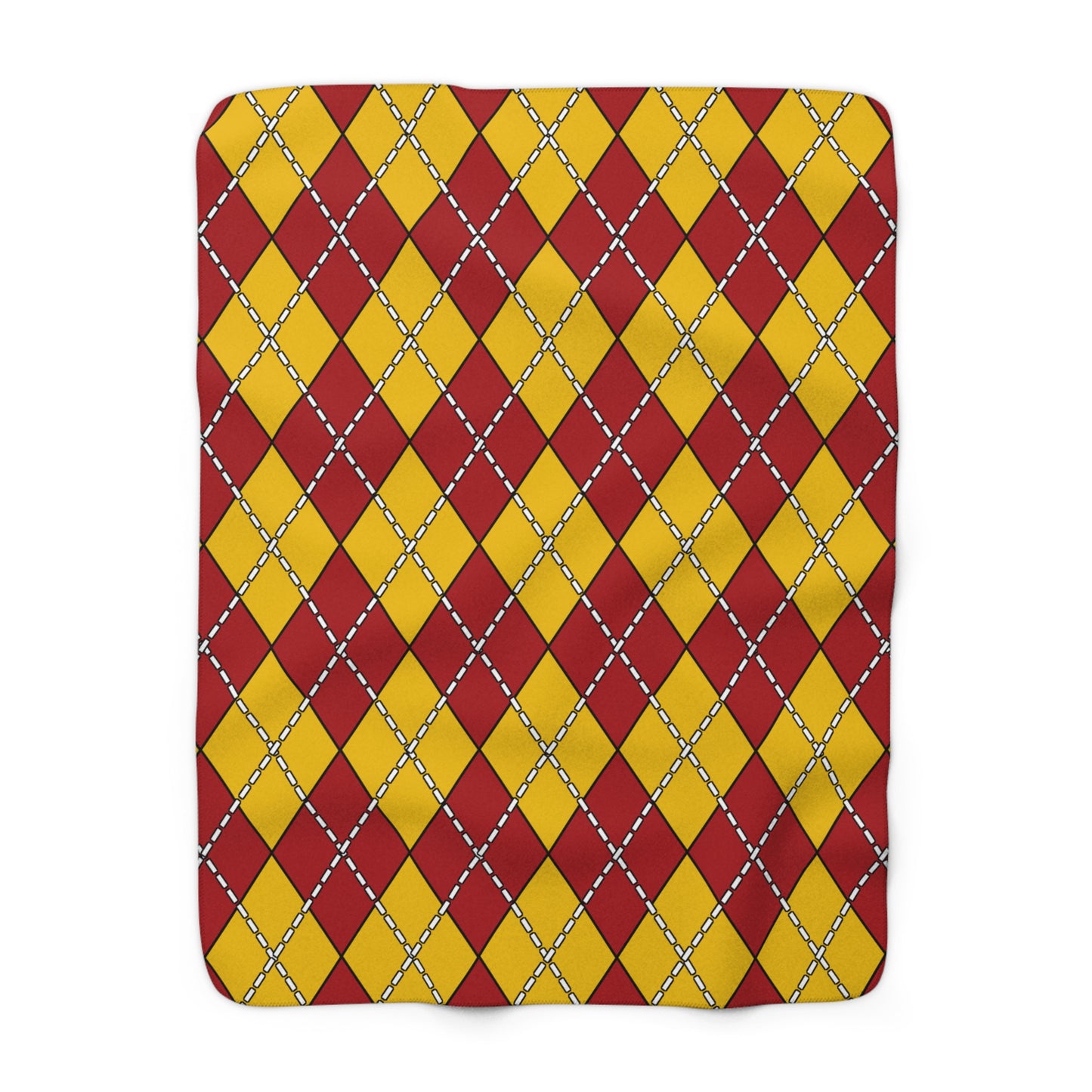 Spain Retro Argyle Blanket Throw