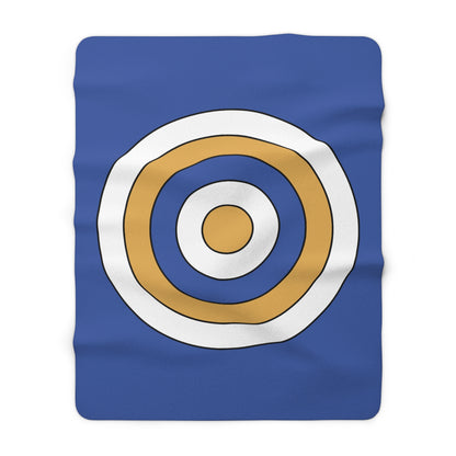 Marshall Islands Retro Target Blanket Throw
