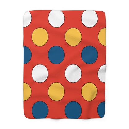 Kiribati Retro Polka Dots Blanket Throw