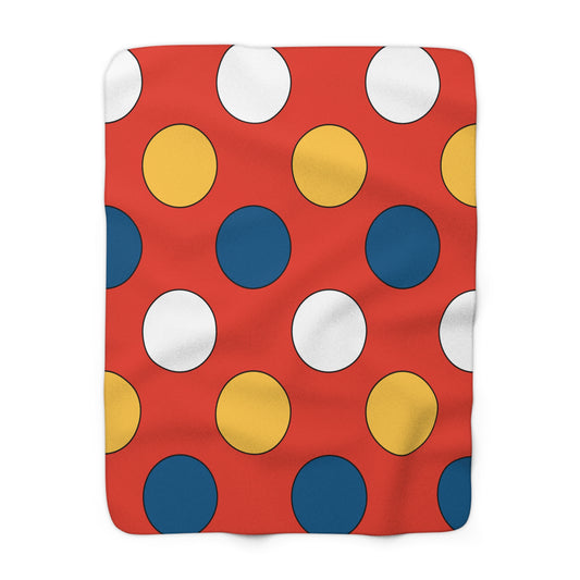 Kiribati Retro Polka Dots Blanket Throw
