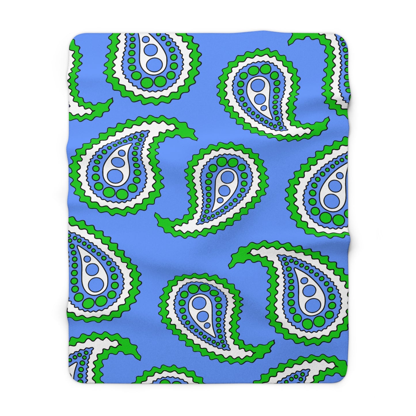 Djibouti Retro Paisley Blanket Throw