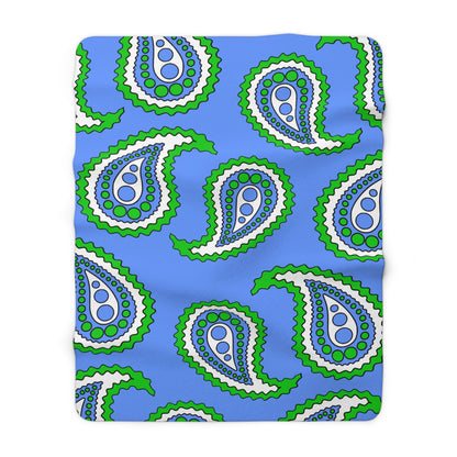 Djibouti Retro Paisley Blanket Throw