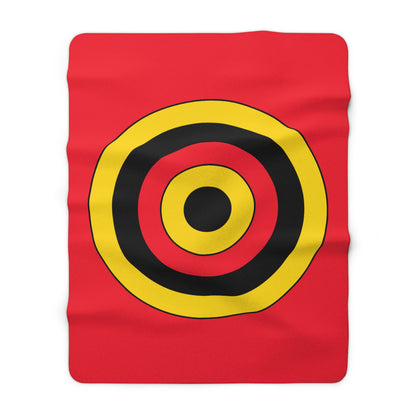 Belgium Retro Target Blanket Throw