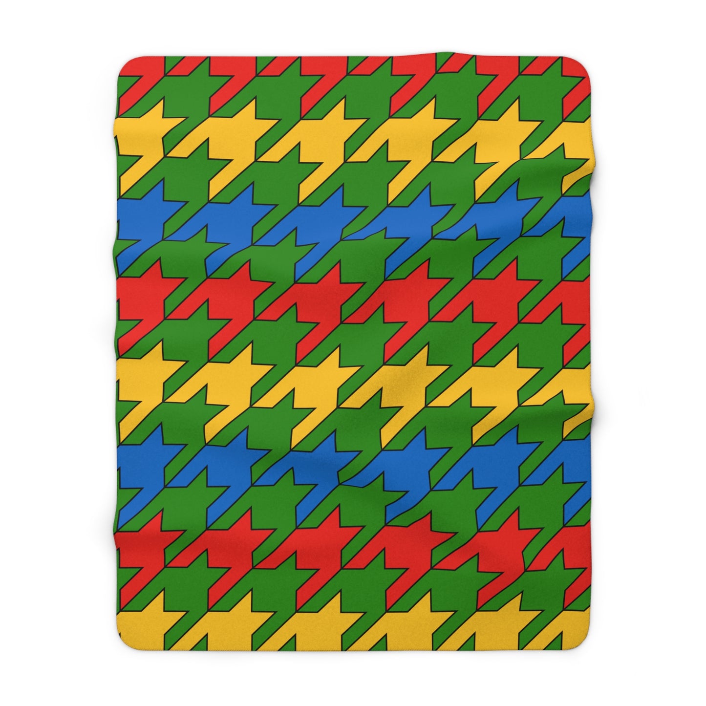 Ethiopia Retro Houndstooth Blanket Throw
