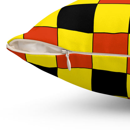 Uganda Retro Check Cushion Pillow