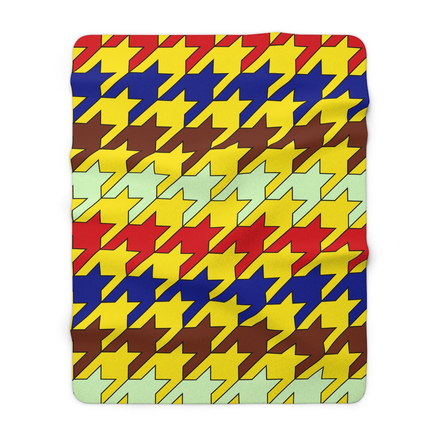 Ecuador Retro Houndstooth Blanket Throw