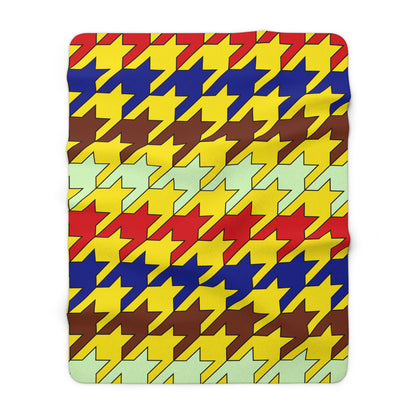 Ecuador Retro Houndstooth Blanket Throw