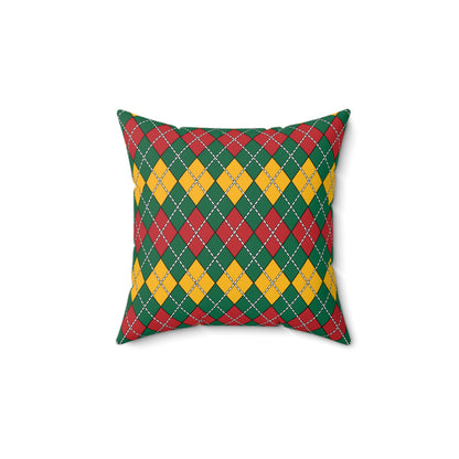 Lithuania Retro Argyle Cushion Pillow