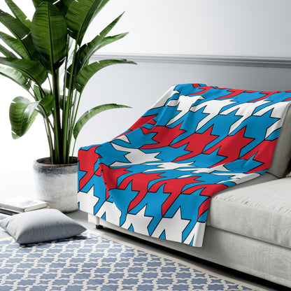 Luxembourg Retro Houndstooth Blanket Throw