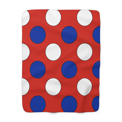 Paraguay Retro Polka Dots Blanket Throw