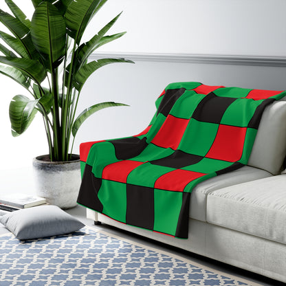 Martinique Retro Check Blanket Throw