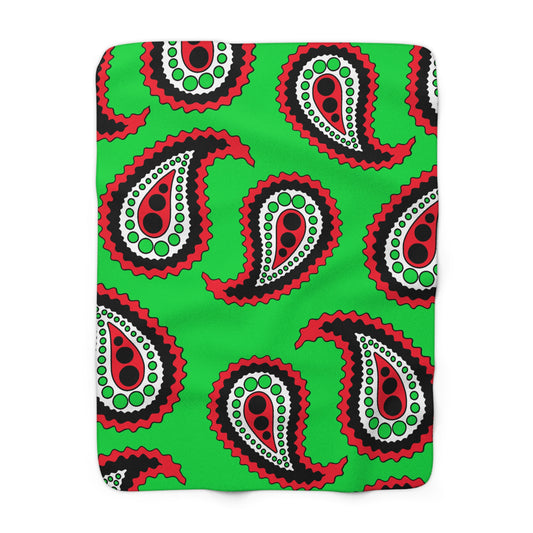 Kuwait Retro Paisley Blanket Throw