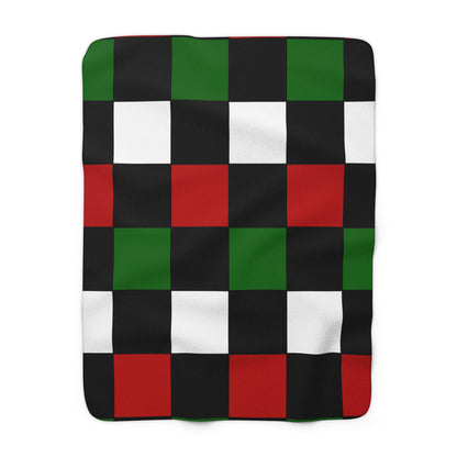 Kenya Retro Check Blanket Throw