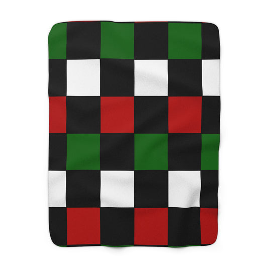 Kenya Retro Check Blanket Throw