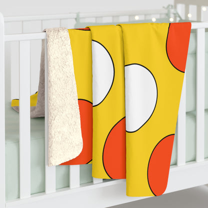 Bhutan Retro Polka Dots Blanket Throw