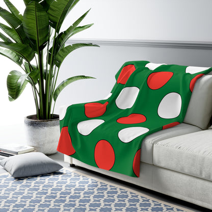 Madagascar Retro Polka Dots Blanket Throw