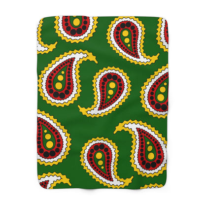 Zimbabwe Retro Paisley Blanket Throw