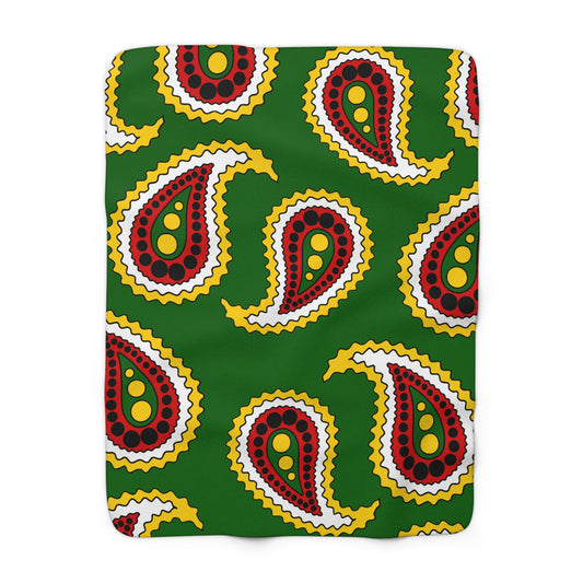 Zimbabwe Retro Paisley Blanket Throw