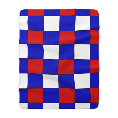 Slovenia Retro Check Blanket Throw