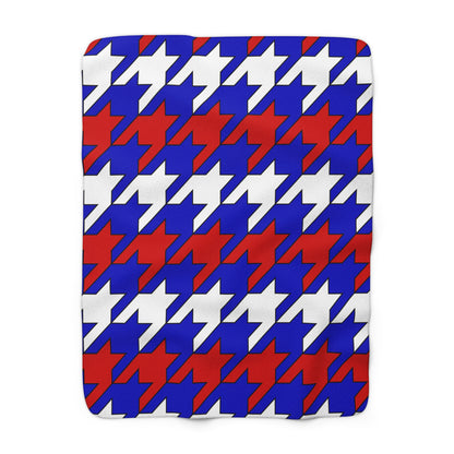 Slovenia Retro Houndstooth Blanket Throw