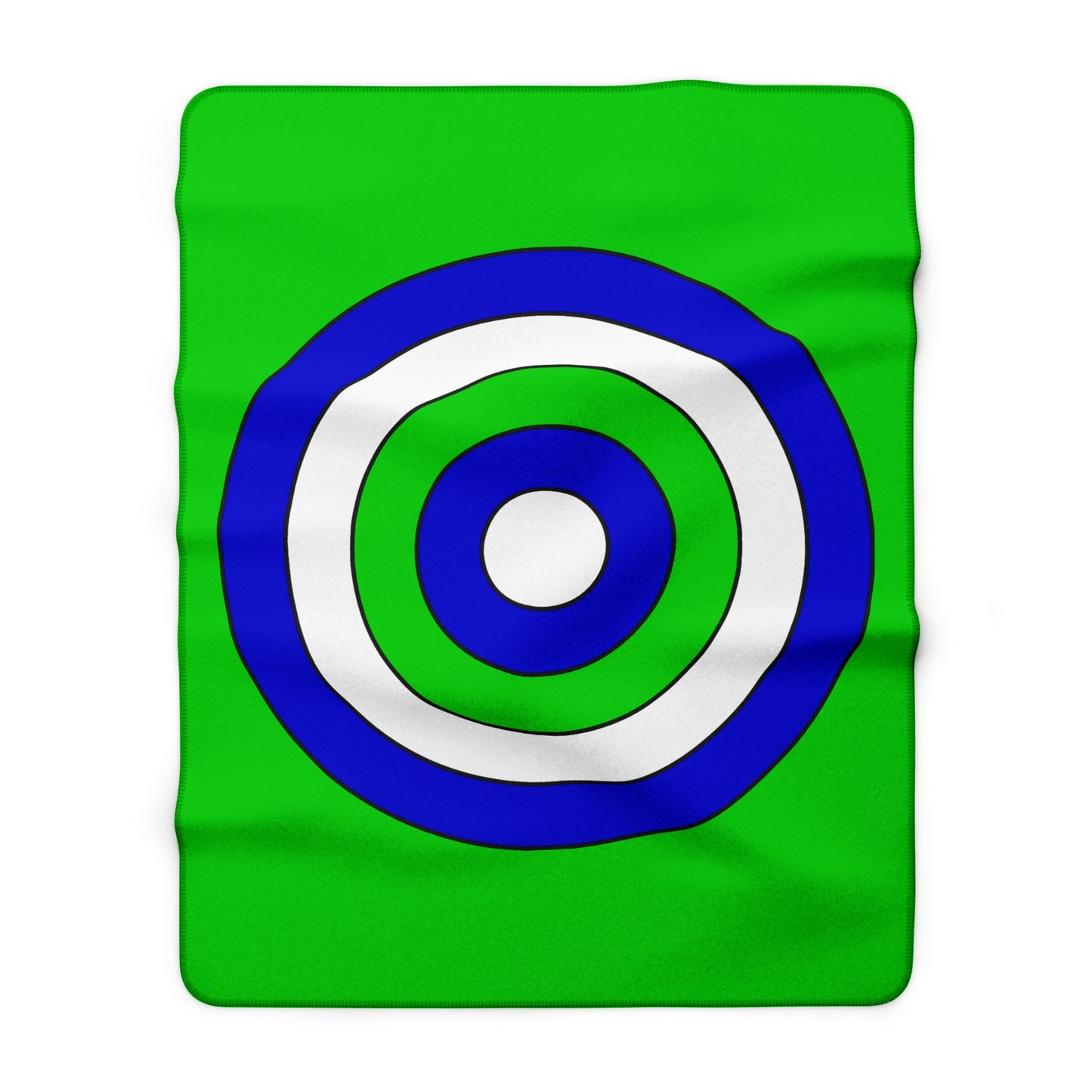 Sierra Leone Retro Target Blanket Throw