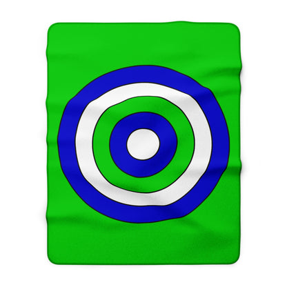Sierra Leone Retro Target Blanket Throw