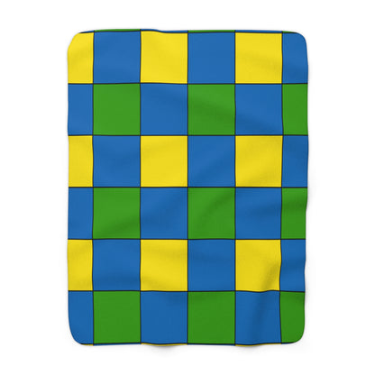 Gabon Retro Check Blanket Throw