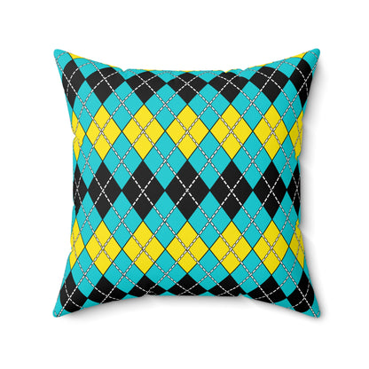 Bahamas Retro Argyle Cushion Pillow