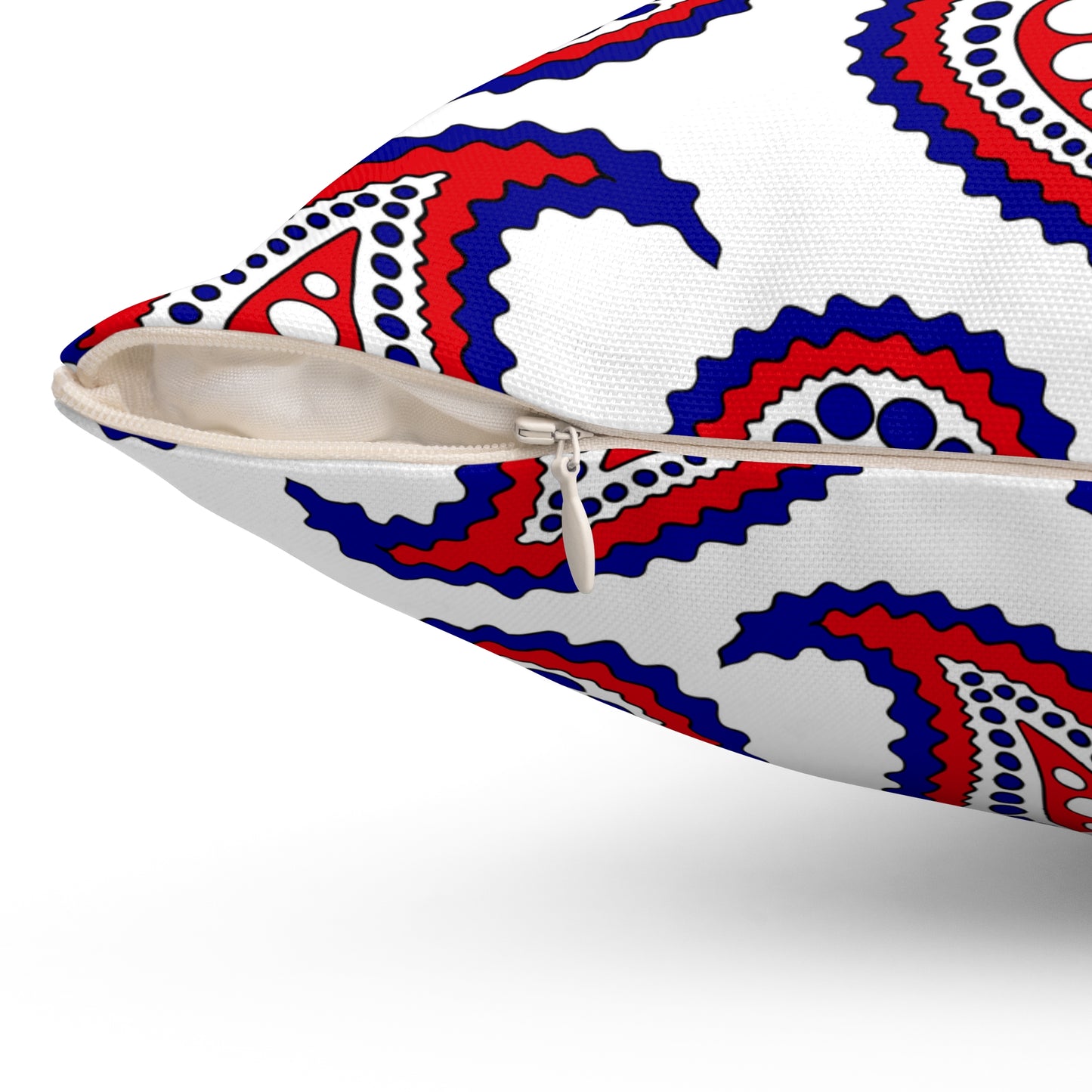 Saint Pierre And Miquelon Retro Paisley Cushion Pillow