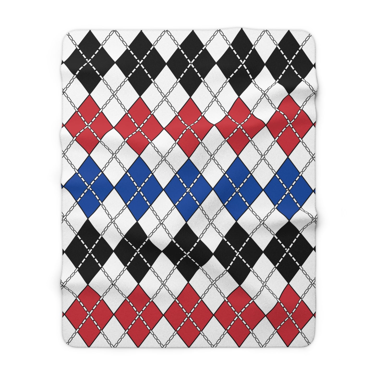 Republic Of Korea Retro Argyle Blanket Throw