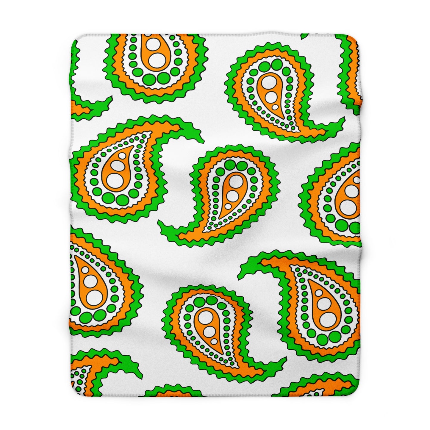 Cote Divoire Retro Paisley Blanket Throw