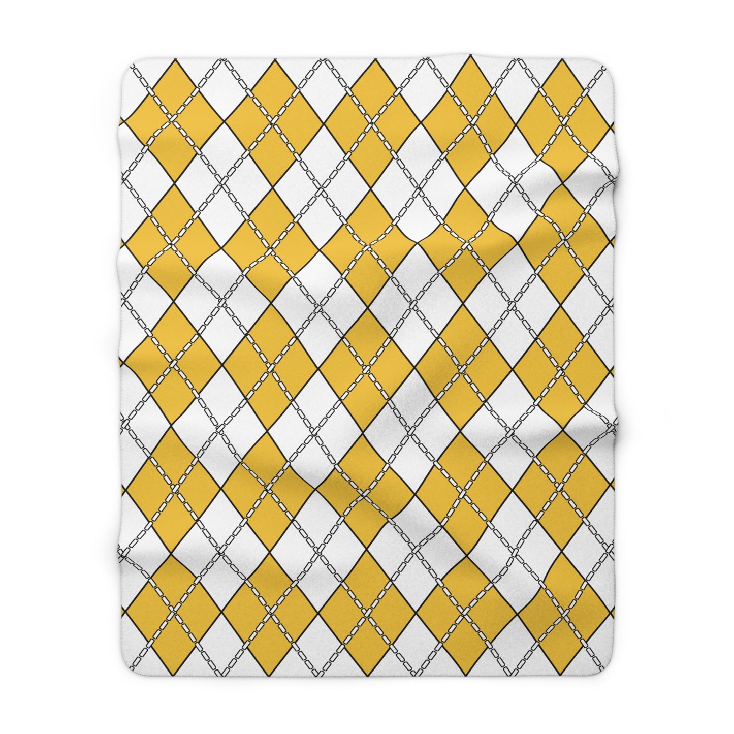 United States Virgin Islands Retro Argyle Blanket Throw