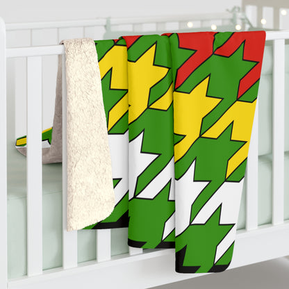 Guyana Retro Houndstooth Blanket Throw