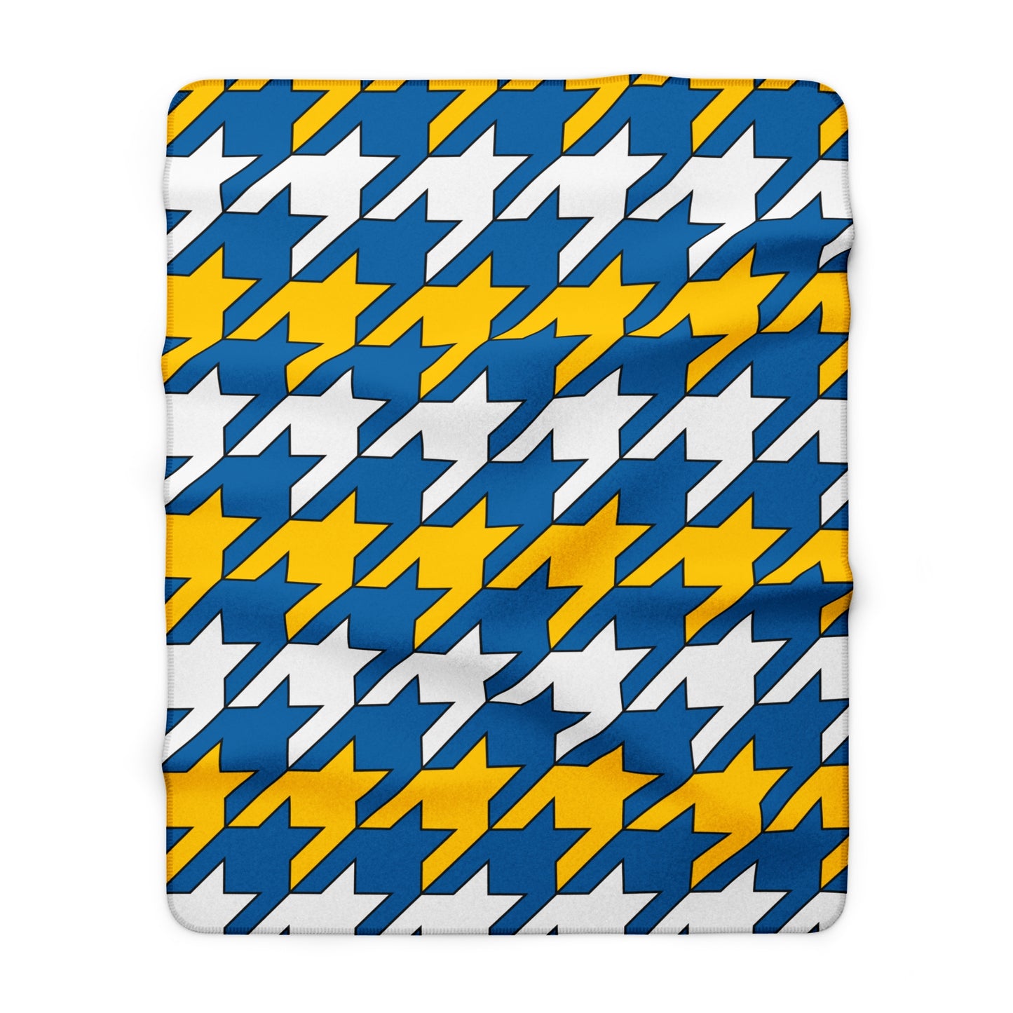 Canary Islands Retro Houndstooth Blanket Throw