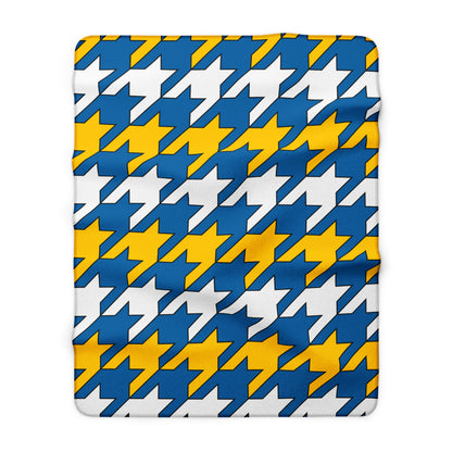 Canary Islands Retro Houndstooth Blanket Throw