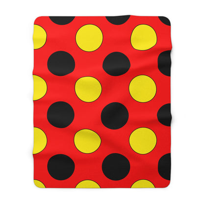 Angola Retro Polka Dots Blanket Throw