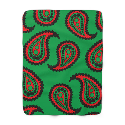 Martinique Retro Paisley Blanket Throw