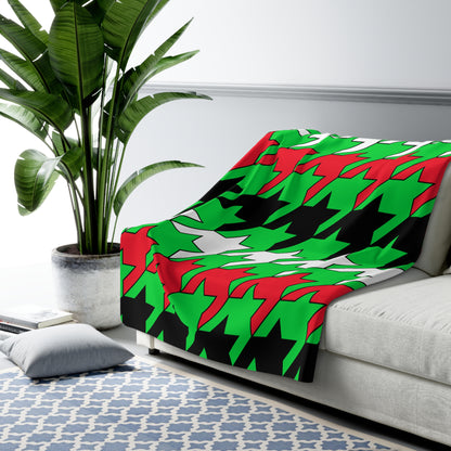 Kuwait Retro Houndstooth Blanket Throw