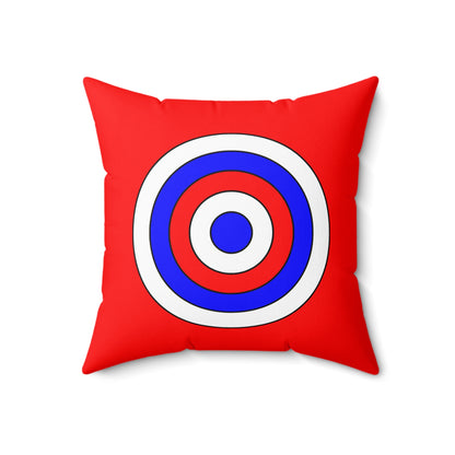Red, White, Blue Retro Target Cushion Pillow