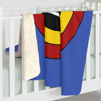 Eswatini Retro Target Blanket Throw