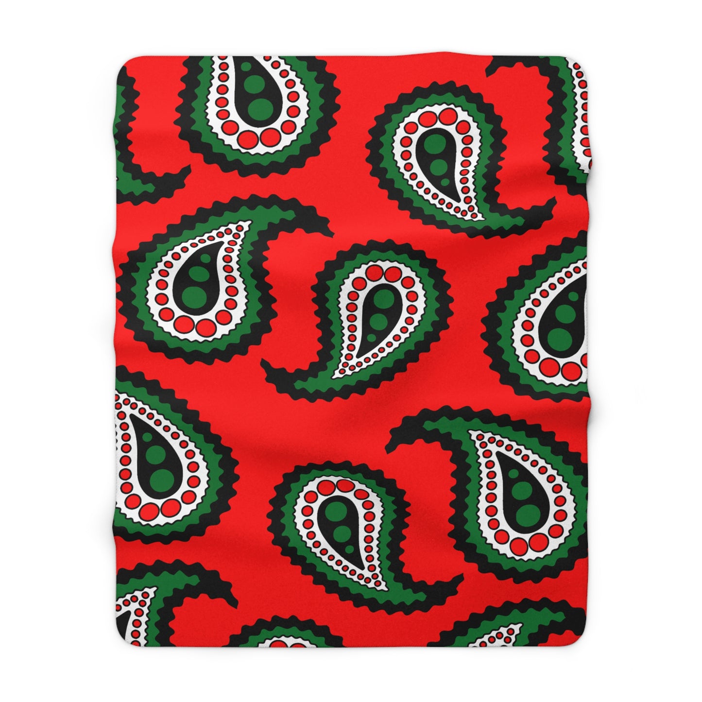 United Arab Emirates Retro Paisley Blanket Throw