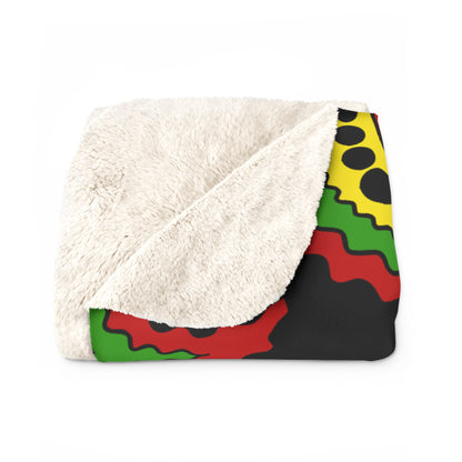 Saint Kitts And Nevis Retro Paisley Blanket Throw