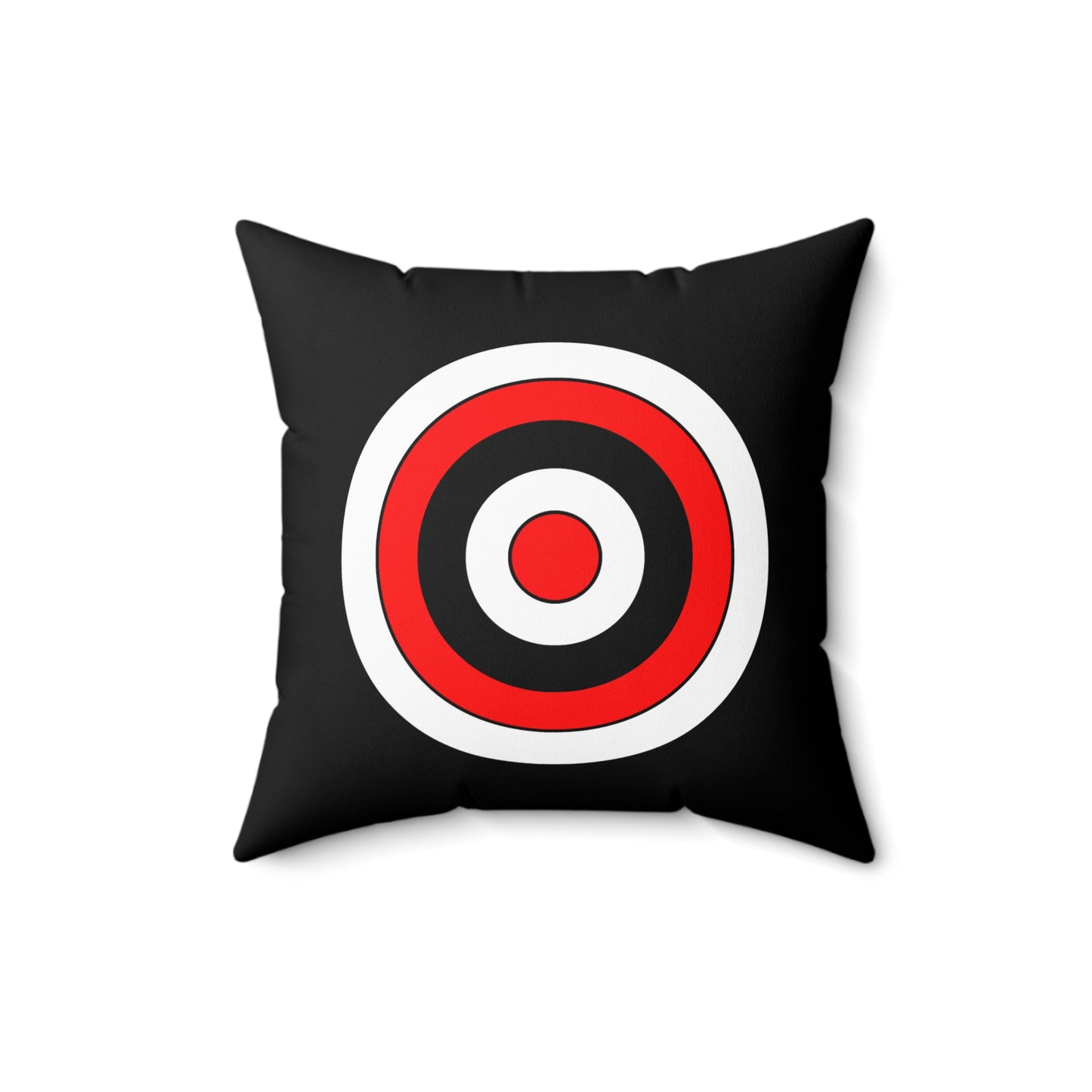 Black, White, Red Retro Target Cushion Pillow