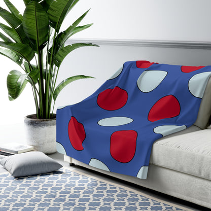 Guam Retro Polka Dots Blanket Throw