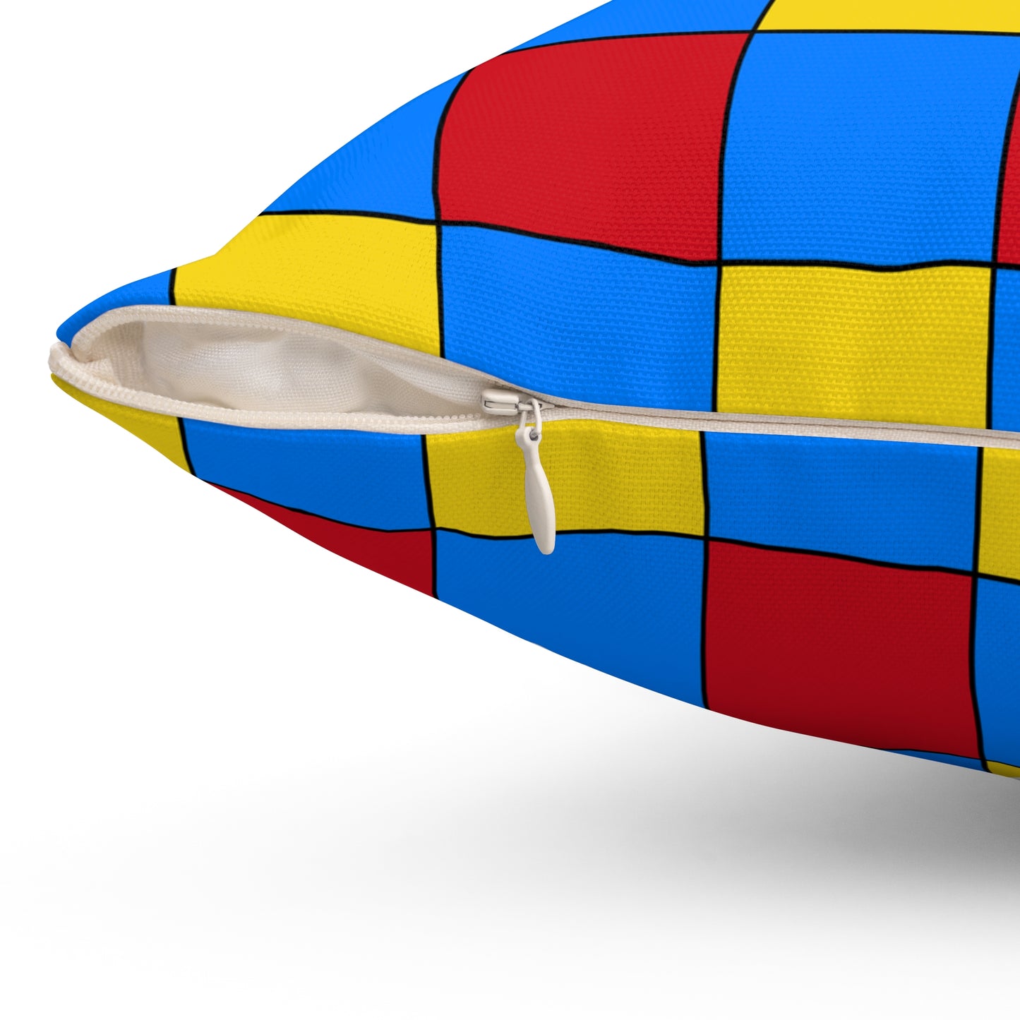 Democratic Republic of the Congo Retro Check Cushion Pillow