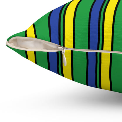 Brazil Retro Stripes Cushion Pillow